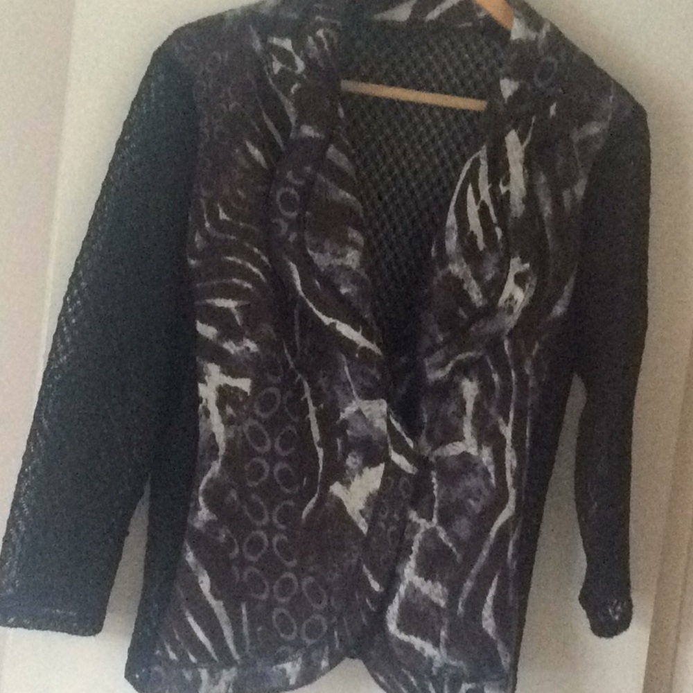 ALBERTO MAKALI NEW YORK BLACK LIGHT JACKET SIZE M